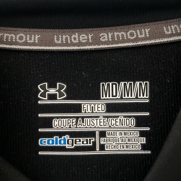 Under Armour mock neck cold gear black size medium - Picture 3 of 4